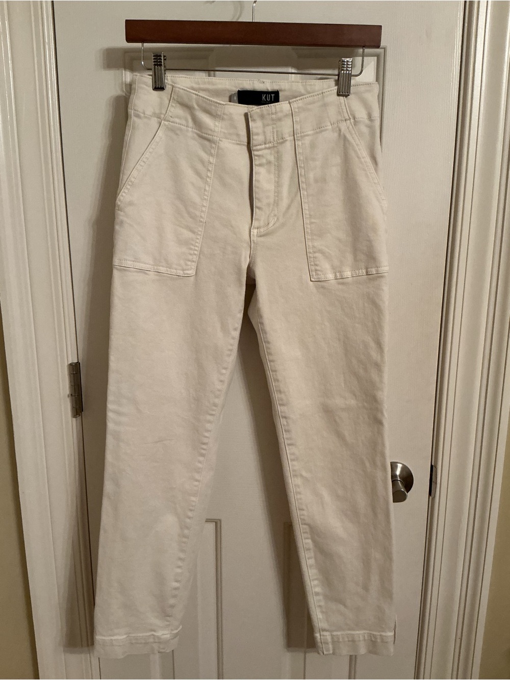 Kut from the Kloth Reese Ankle Straight Leg Zip Hem Pants